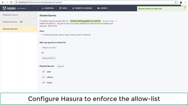 Allow-list for GraphQL queries in production смотреть онлайн