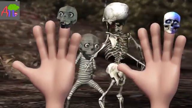 Коллекция семей пальчиков Хеллоуин 3D | Тыквы|Ведьмы| Привидения | Мумии | Скелеты смотреть онлайн