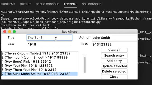Book Store App built with Python and SQLite смотреть онлайн