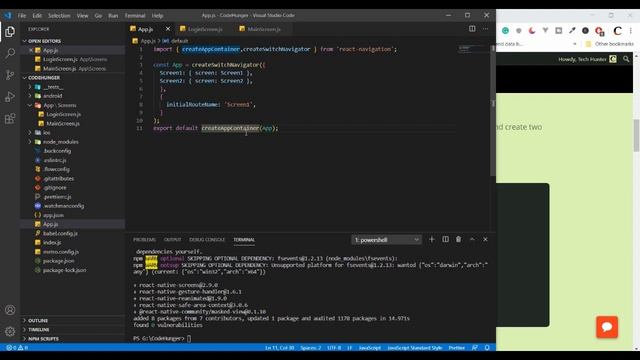 React Native Tutorial - 21: Switch Navigator смотреть онлайн