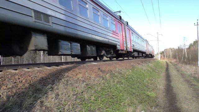 Электропоезд ЭД4М-0193 перегон Петелино - Голицыно смотреть онлайн
