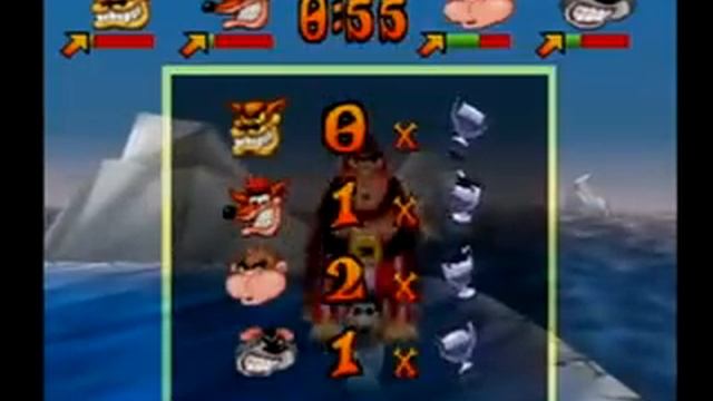 Crash Bash Playstation 4-Player Tilt Panic game play смотреть онлайн