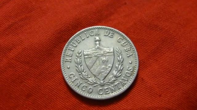 Coin 5 cinco centavos 1961 Republica de Cuba monedas de Cuba / монета 5 центаво Куба 1961 смотреть онлайн