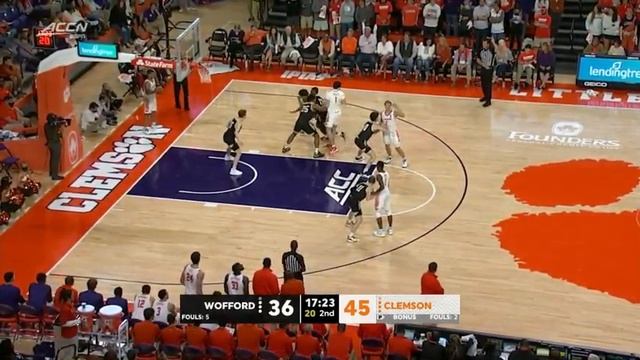 2021-22 College Basketball: Wofford vs. Clemson (Full Game) смотреть онлайн