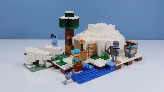 LEGO Minecraft 2018 The Polar Igloo Speed Build Review 21142 смотреть онлайн
