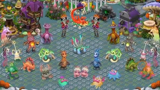 все песни островов в My singing monsters (обновления с Картина неба) смотреть онлайн