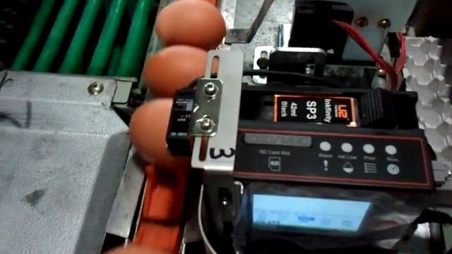 Маркировка яиц на конвейере, принтер ANSER U2 смотреть онлайн