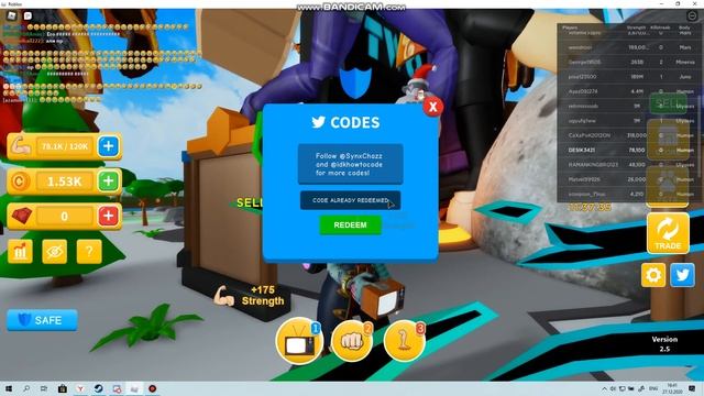 коды в роблокс игре workout island на автокликеры смотреть онлайн