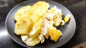 Рыбная запеканка в яичной заливке. Картофель с рыбой в духовке