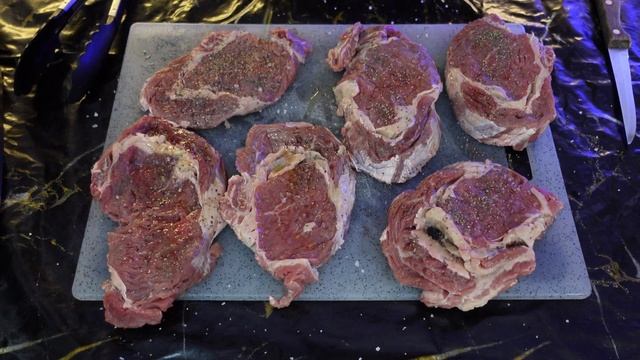 NINJA AIR GRILL. Cтейк антрекот.4k смотреть онлайн