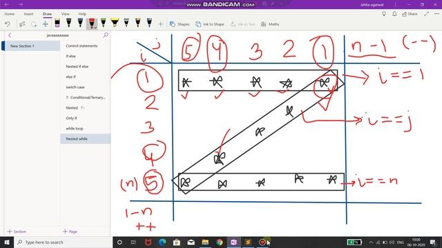 Star Pattern Program in Java to make Letters - using while loop смотреть онлайн