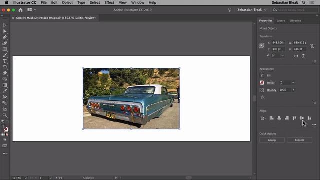 Adobe Illustrator: Opacity Mask Distressed Image #341 смотреть онлайн
