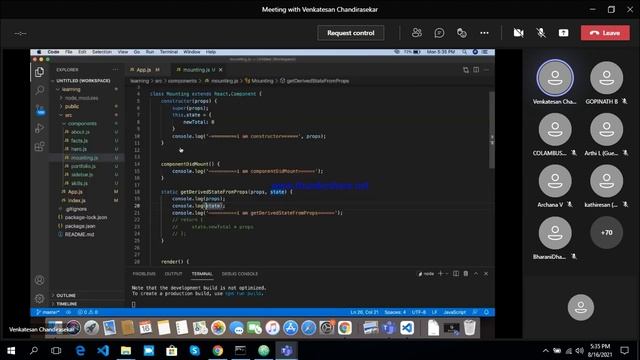 React live cycle method mounting - Part 2 смотреть онлайн