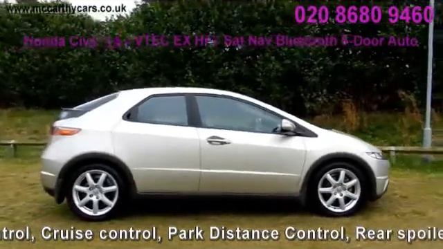 Honda Civic 1.8 i-VTEC EX HFT Sat Nav Bluetooth 5-Door Auto GY08 McCarthy Cars Croydon смотреть онлайн