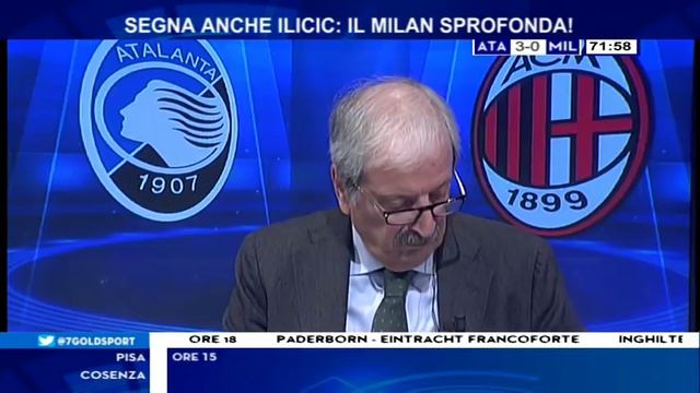 Atalanta Milan 5-0 Con Tiziano Crudeli