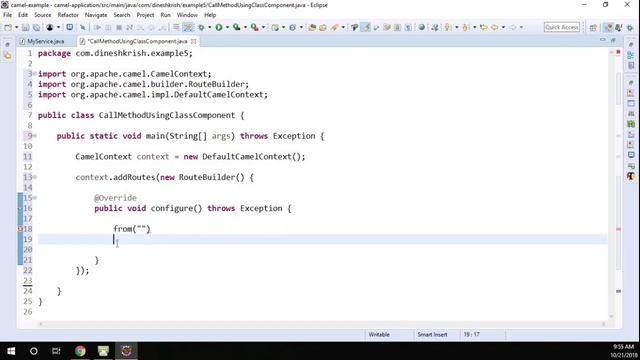 #10 Apache Camel Tutorial for Beginners - Calling a Method using Class Component смотреть онлайн