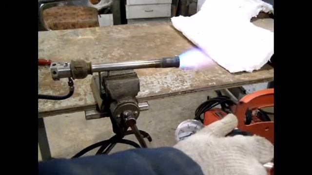 Горелка самодельная прямая на 1/2 дюйма. Straight homemade burner 1/2" смотреть онлайн
