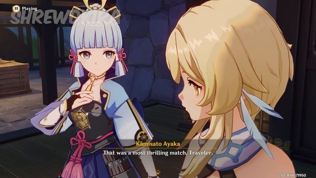 All Traveler Lumine x Ayaka Moments | Ayaka Skin Quest Cutscenes | Genshin Impact смотреть онлайн