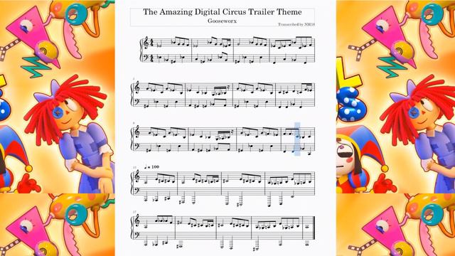 The Amazing Digital Circus Trailer Theme - Piano Cover смотреть онлайн