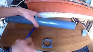 Тубус для шампуров из пластиковой трубы