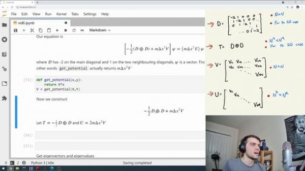 2D Schrodinger Equation Numerical Solution in PYTHON