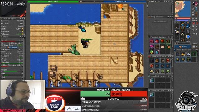 Começando a jogar Tibia de Mage oque fazer? Nível 2 a 50. смотреть онлайн