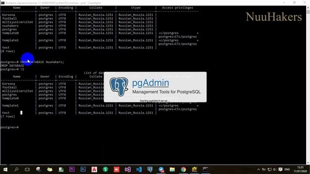 2-dars. PostgreSql - CREATE, DROP(baza yaratish va o'chirish) смотреть онлайн