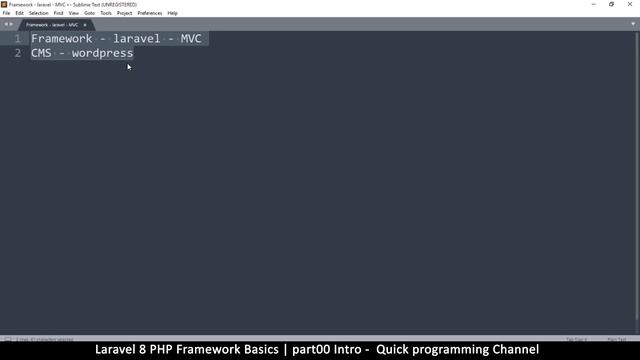 #00 Laravel 8 PHP Framework Basics | Intro | Quick programming tutorial смотреть онлайн