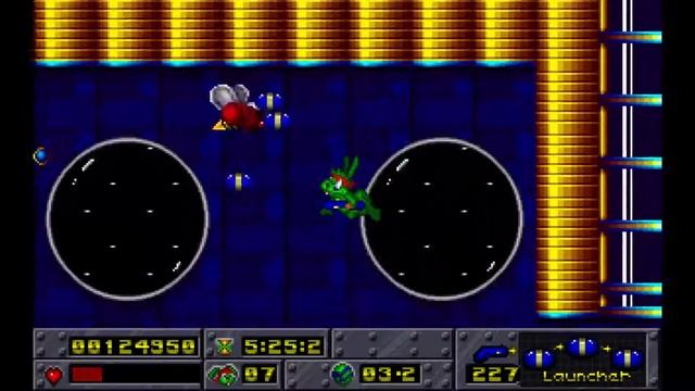 Jazz Jackrabbit - Episode 6 - The Final Clash: 09. Battleships 2 (1994) [MS-DOS] смотреть онлайн
