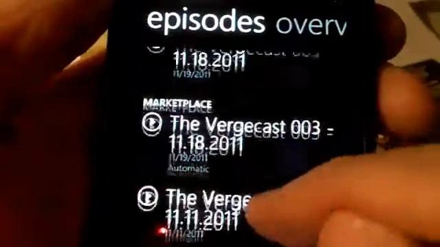 Zune Podcasts Marketplace on Windows Phone 7.5 Demo смотреть онлайн
