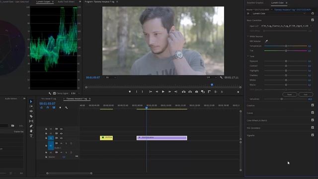 Как обрабатывать F-Log