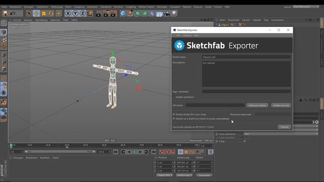 Cinema 4D Setups und Tipps - Sketchfab Exporter смотреть онлайн