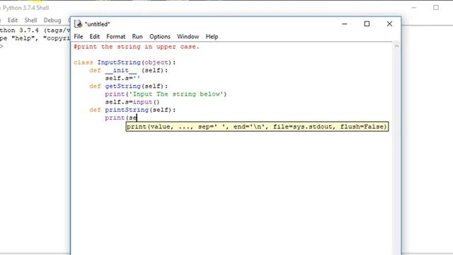 python change the string to upper case. смотреть онлайн