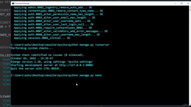 Complete Python Course - Beginner to Advance 142 Django tutorial 8 Final Steps in Creating Table смотреть онлайн