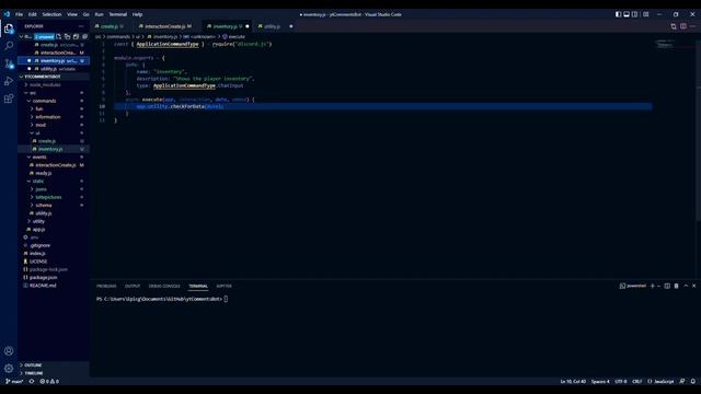 Discord bot v14 - creating data using Mongo DB смотреть онлайн