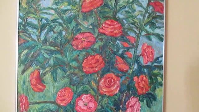 Red Rose painting by Award Winning Artist Kendall F. Kessler смотреть онлайн