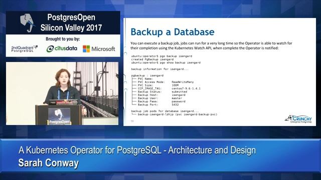 A Kubernetes Operator for PostgreSQL - Architecture and Design смотреть онлайн