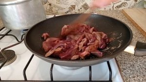 Печень ПО - СТРОГАНОВСКИ  Нежная тушёная свиная печень