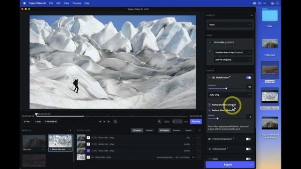 Topaz Video AI v3.0: Working with multiple video files