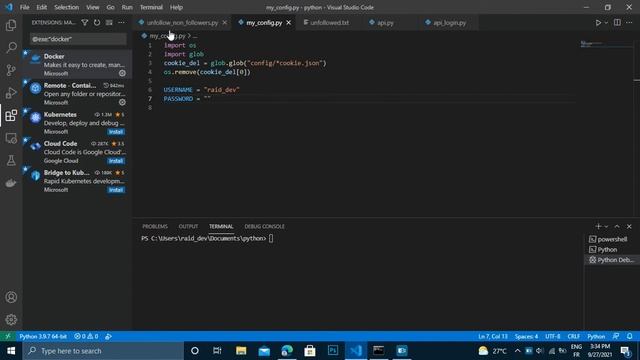 Python Automation project : Unfollow users who are not following you back on instagram انستغرا смотреть онлайн