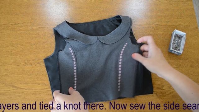 Как сшить сарафан для девочки в школу / How to sew a school dress for a girl смотреть онлайн