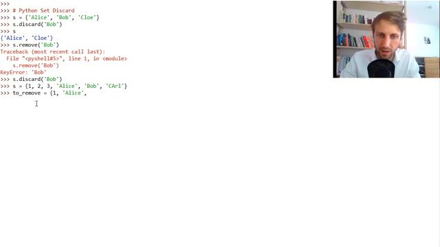 Python Set discard() - Example, Explanation, Runtime смотреть онлайн