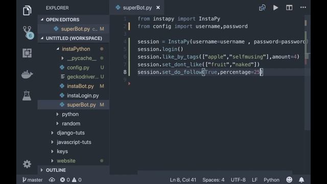 Like Comment by Hashtags | Instagram Organic Growth Hack 2020 | Automation Python Bot | Part 5 смотреть онлайн