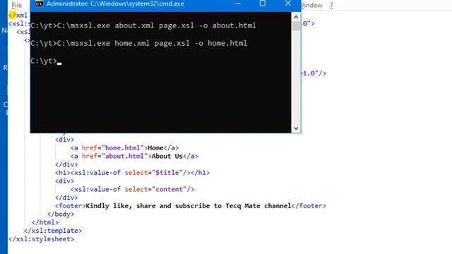 Tecq Mate | XML to HTML | Transform XML to HTML with XSLT | MSXSL смотреть онлайн