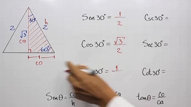 Seno, coseno y tangente de 30° 45° 60° | Sin calculadora смотреть онлайн