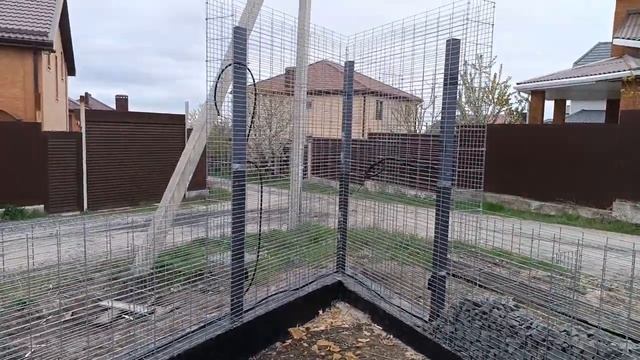 Строим забор из габионов. смотреть онлайн