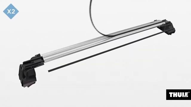 Thule Edge Clamp опора для багажника без вылета на гладкую крышу смотреть онлайн