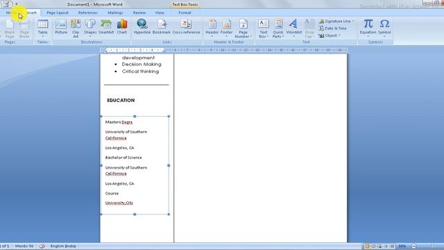 Make Professional RESUME in MS-Word | Download free template |2022 |MS word tutorial | смотреть онлайн
