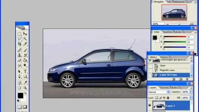Como Pinta o Carro no Photoshop CS2 смотреть онлайн