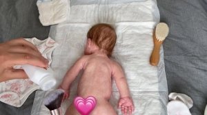 VLOG Обработка присыпкой силиконового реборна